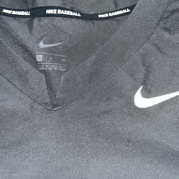 Nike Baseball Jacket Men S Gray Batting Practice Warm Up Pullover Windbreaker - Picture 2 of 6